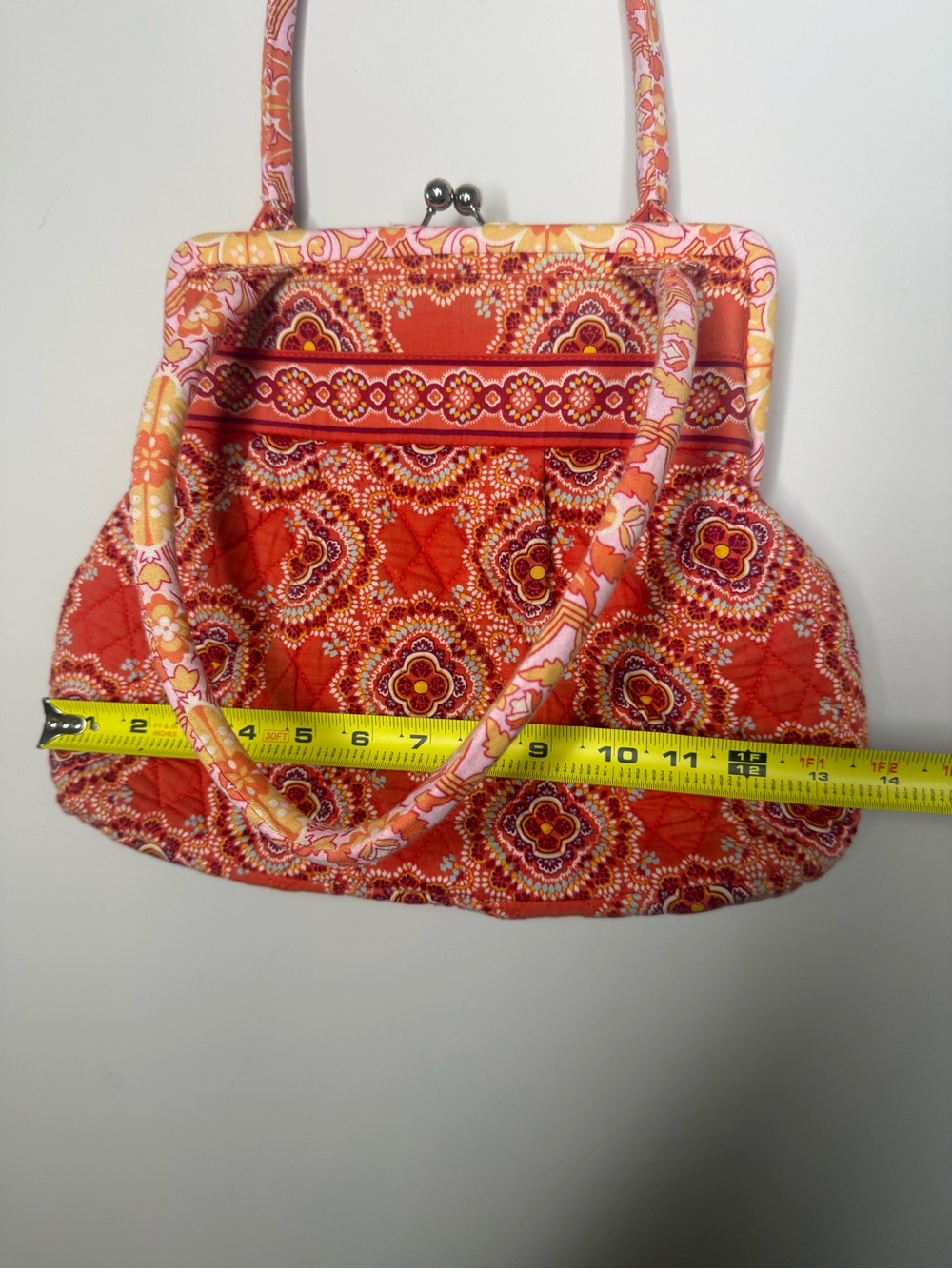 Vera Bradley Alice in Paprika kiss lock shoulder bag - Picture 10 of 11